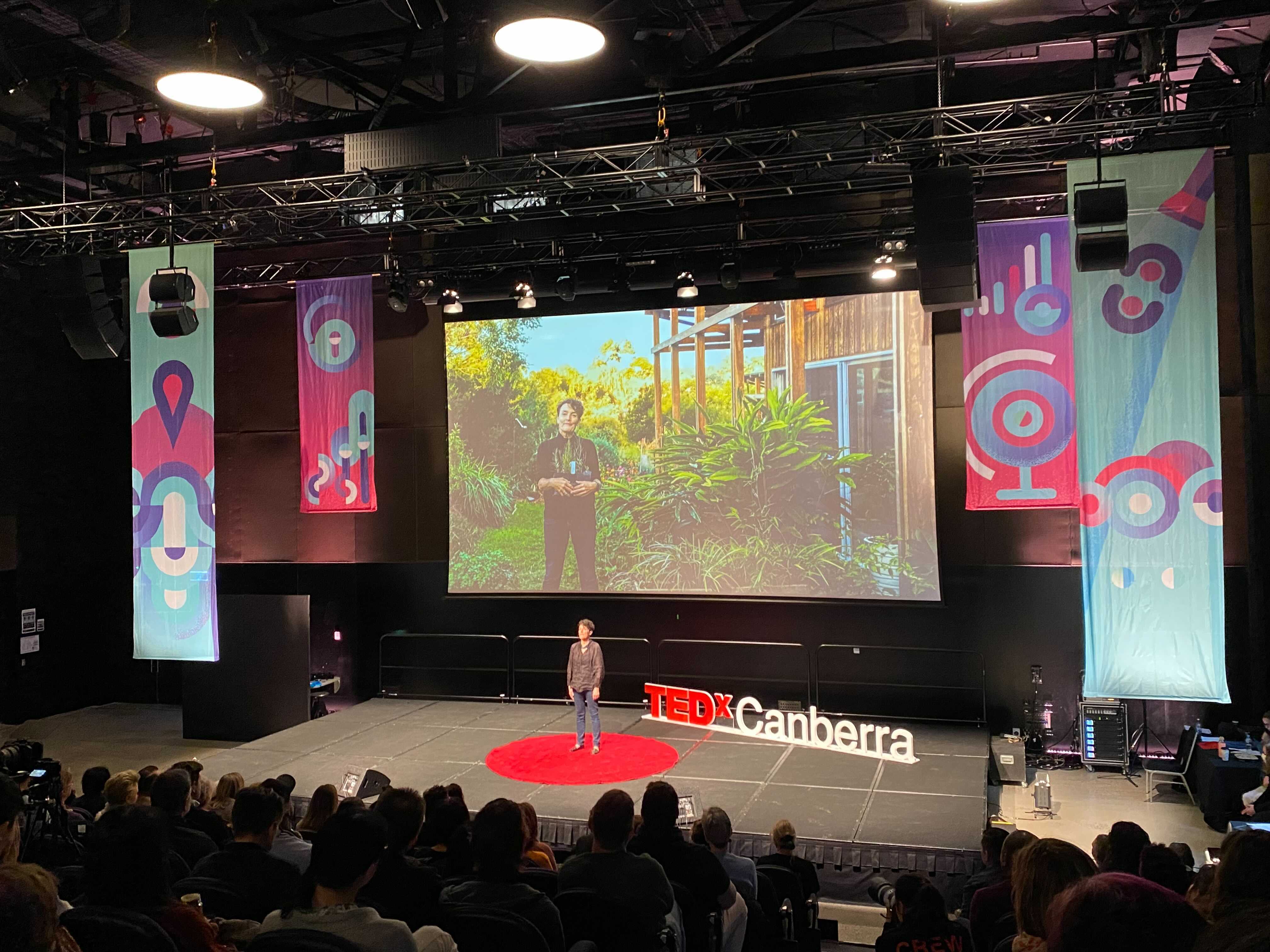 TEDx stage graphics